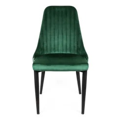 HOMLA Krzeslo Louis Welurowe Zielone 44X59X88 Cm