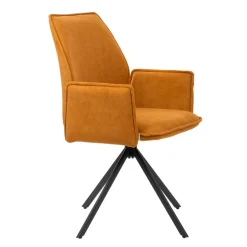 HOMLA Krzeslo Lugro Obrotowe Musztardowe 56X60X82 Cm