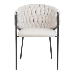 HOMLA Krzeslo Merle Bezowe 57X59X78 Cm