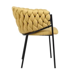 HOMLA Krzeslo Merle Musztardowe 57X59X78 Cm