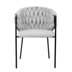 HOMLA Krzeslo Merle Szare 57X59X78 Cm