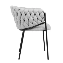 HOMLA Krzeslo Merle Szare 57X59X78 Cm