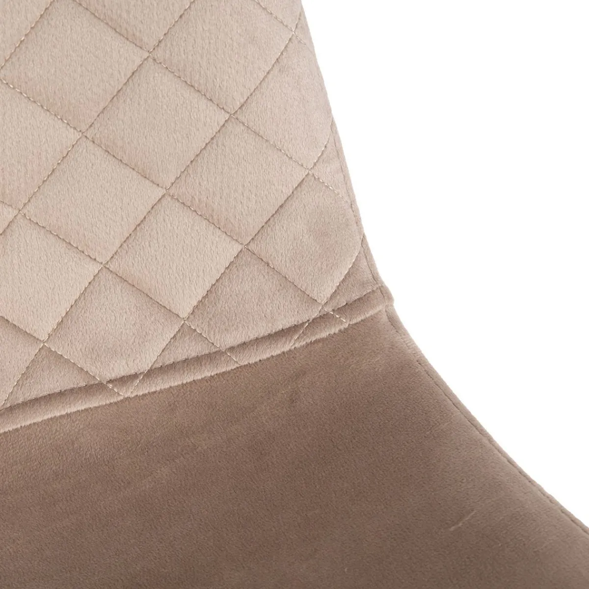 HOMLA Krzeslo Noir Welurowe Bezowe 44X52X85Cm