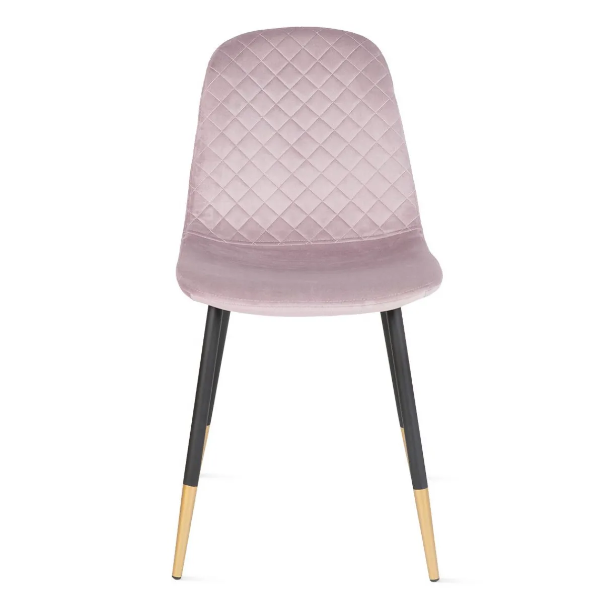 HOMLA Krzeslo Noir Welurowe Rozowe 44X52X85Cm