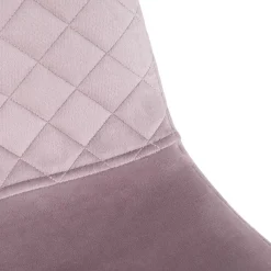 HOMLA Krzeslo Noir Welurowe Rozowe 44X52X85Cm