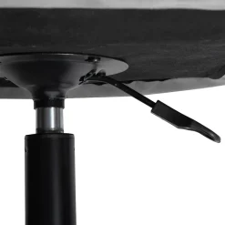 HOMLA Krzeslo Obrotowe Szare Welurowe Teill 55X54,5X80-90Cm