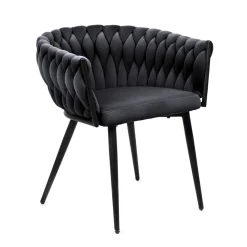 HOMLA Krzeslo Prinssi New Czarne 60X60X79 Cm