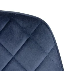 HOMLA Krzeslo Shelton Welurowe Granatowe 56X60X84Cm