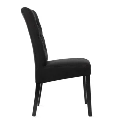 HOMLA Krzeslo Skania Czarne Lite Drewno