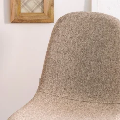 HOMLA Krzeslo Slank W Tkaninie Bezowe 44X52X85Cm