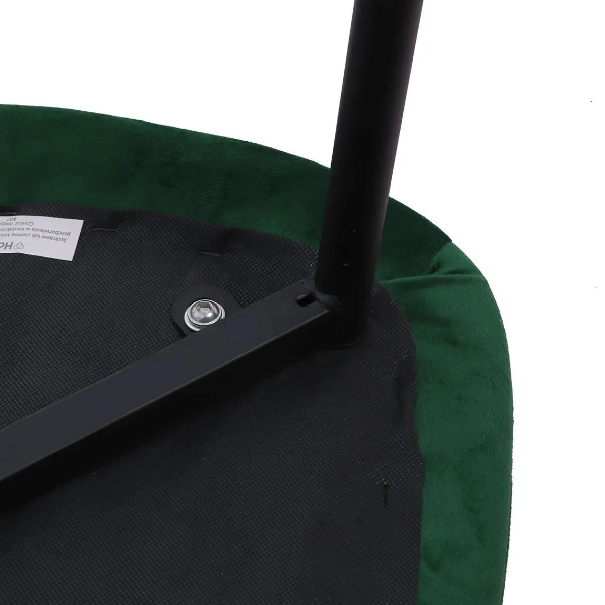 HOMLA Krzeslo Slank Welurowe Szmaragdowe 44X52X85Cm