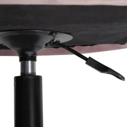 HOMLA Krzeslo Teill Welurowe Obrotowe Rozowe 55,5X54,5X80-90Cm