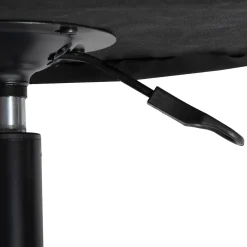 HOMLA Krzeslo Teill Welurowe Obrotowe Czarne 55,5X54,5X80-90Cm