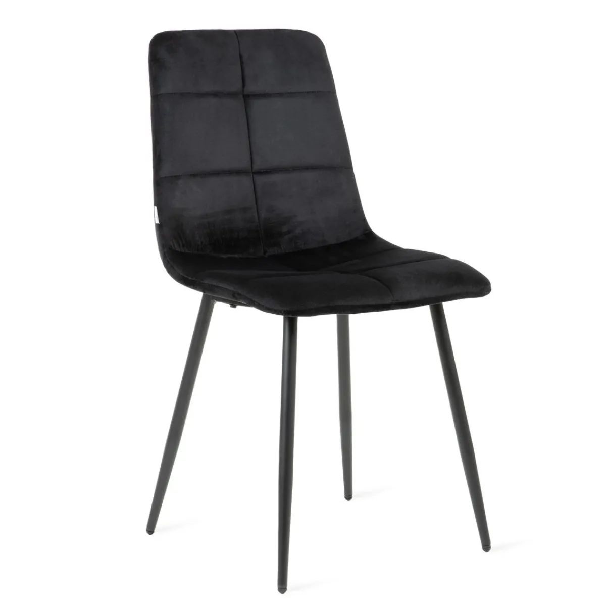 HOMLA Krzeslo Triss Welurowe Czarne 44X57X88 Cm