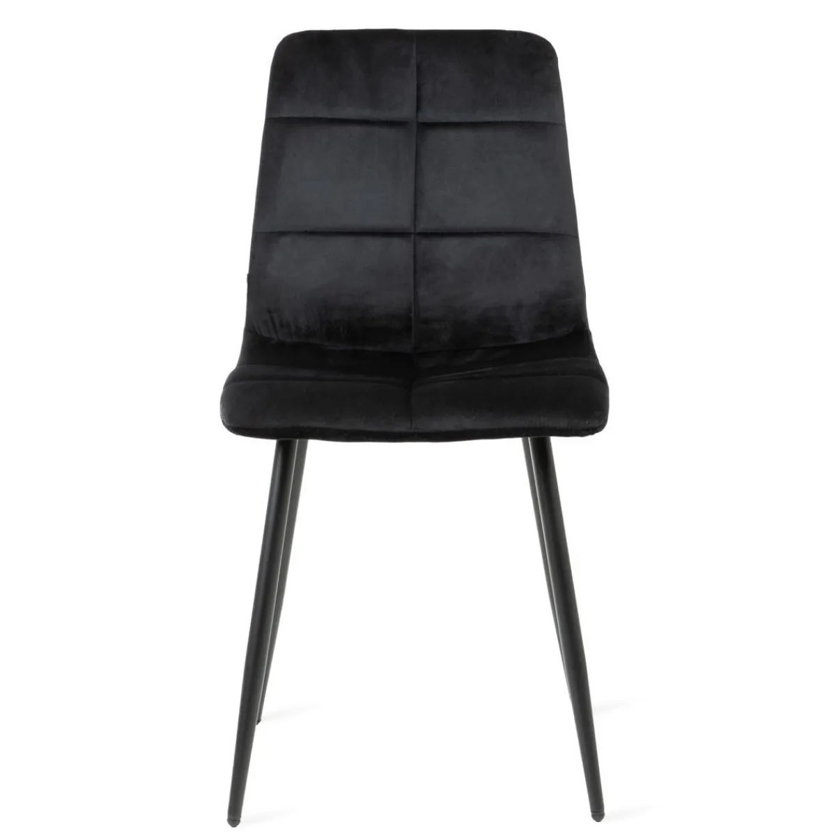 HOMLA Krzeslo Triss Welurowe Czarne 44X57X88 Cm