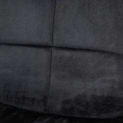 HOMLA Krzeslo Triss Welurowe Czarne 44X57X88 Cm