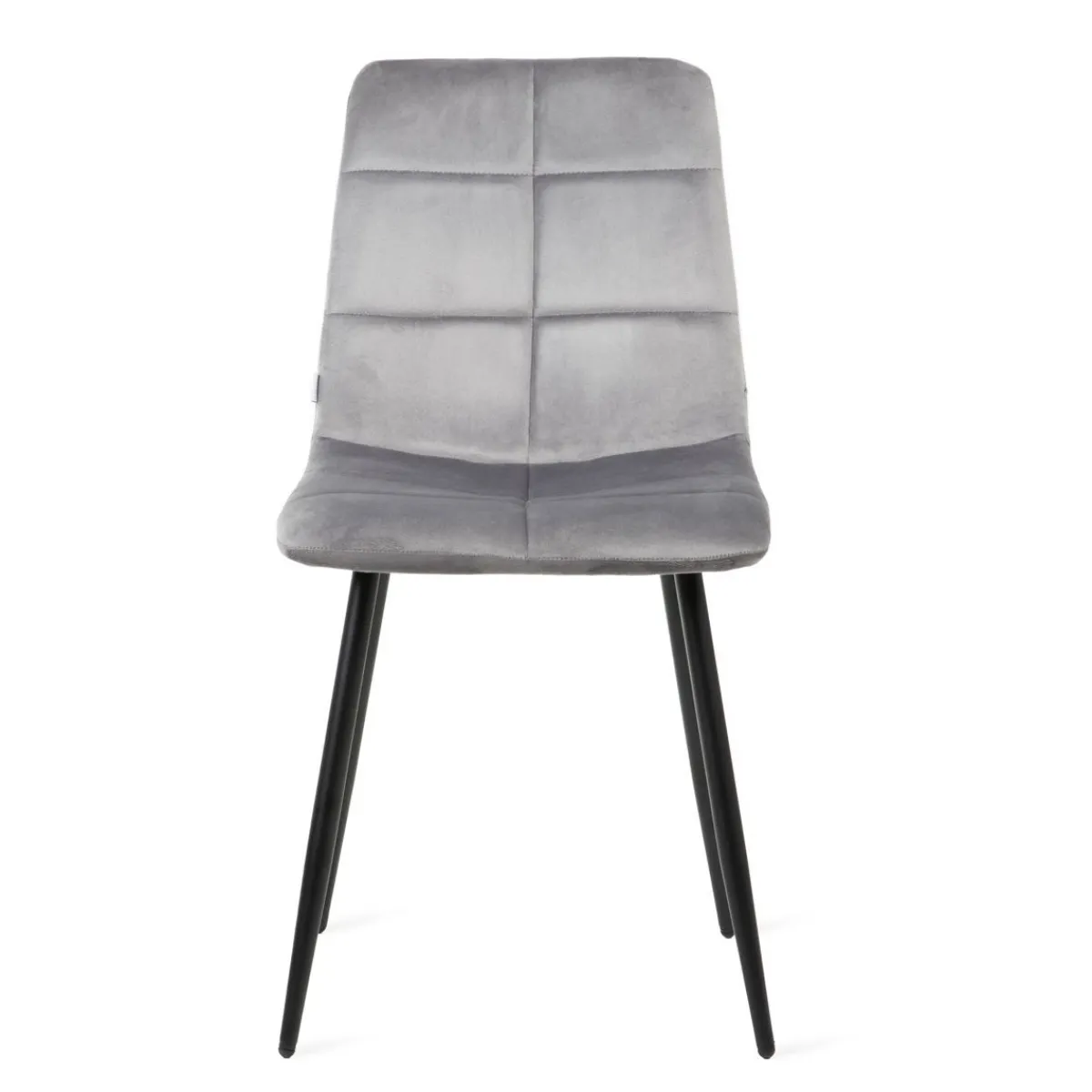 HOMLA Krzeslo Triss Welurowe Szare 44X57X88 Cm