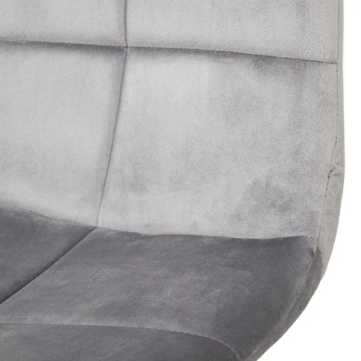 HOMLA Krzeslo Triss Welurowe Szare 44X57X88 Cm