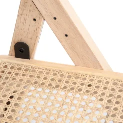 HOMLA Krzeslo Verdura Drewniane Z Naturalnym Rattanem 46X52X80 Cm