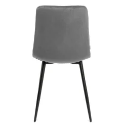 HOMLA Krzeslo Witus W Tkaninie Szare 44X57X88 Cm