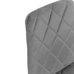 HOMLA Krzeslo Witus W Tkaninie Szare 44X57X88 Cm
