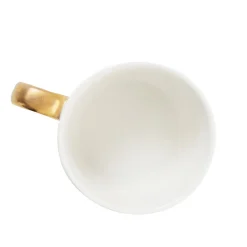 HOMLA Kubek Frizzy Recznie Malowany W Cytryny I Zlotym Uchem 0,3 L