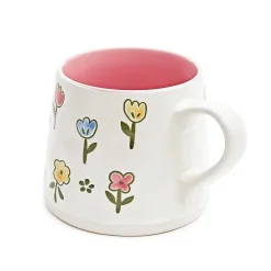 HOMLA Kubek Malis Z Rozowym Srodkiem W Kwiaty 0,35 L