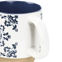 HOMLA Kubek Rodes Z Niebieskim Zdobieniem Maly Kwiat 0,35 L