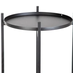 HOMLA Kwietnik Roh Czteropoziomowy Czarny 25X133,5 Cm