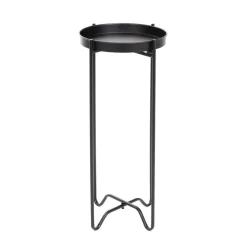 HOMLA Kwietnik Roh Jednopoziomowy Czarny 25,5X58 Cm