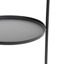 HOMLA Kwietnik Roh Trzypoziomowy Czarny 25X44,5/74 Cm