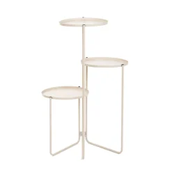 HOMLA Kwietnik Roh Trzypoziomowy Bezowy 25X48/70 Cm