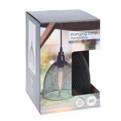 KOOPMAN Lampa Atros Wiszaca Czarna 21X16 Cm