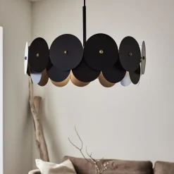 MARKSLOJD Lampa Sufitowa Vegas Czarna 53X53X160Cm