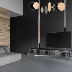 EMIBIG Lampa Sufitowa Zita 4-Punktowa Naturalny 86X31 Cm