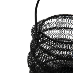 HOMLA Lampion Armadilo Skladany Czarny 21X16 Cm