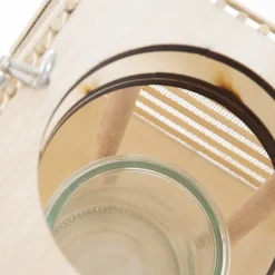 HOMLA Lampion Avli Naturalny 15X15X23 Cm