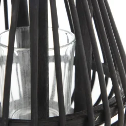 HOMLA Lampion Garten Maly Czarny 14X17 Cm