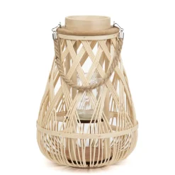 HOMLA Lampion Radiant Pleciony Naturalny 35 Cm