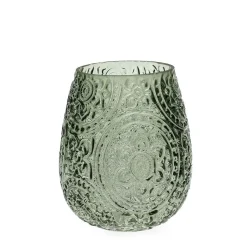 HOMLA Lampion Rosas Szklany 12X15 Cm