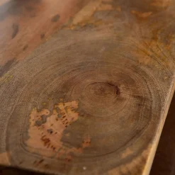 HOMLA Lawa Natte Drewniana Lite Drewno Mango Z Rattanem 120X45X45