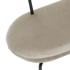 HOMLA Lawka Ina Welurowa Bezowa 95X45X61 Cm