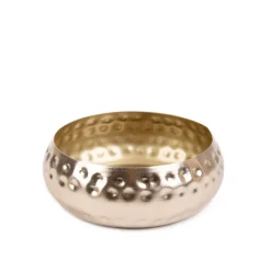 HOMLA Misa Dekoracyjna Dritto Mlotkowana Zlota 12X12X4,5 Cm