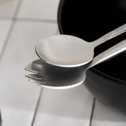 HOMLA Misa Mooka Do Salat Ceramiczna Z Przyborami Czarna 24 Cm