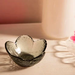 HOMLA Miseczka Lonny W Ksztalcie Kwiatka Szara 9X4 Cm