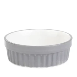 HOMLA Miska Catty Dla Kota Z Rybka Szara 12X4 Cm