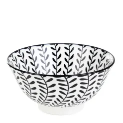 HOMLA Miska Navia Czarna W Listki 16 Cm