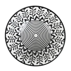 HOMLA Miska Navia Czarna W Listki 12 Cm