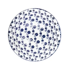 HOMLA Miska Navia Granatowa W Kwiatuszki 16 Cm