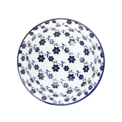 HOMLA Miska Navia Granatowa W Kwiatuszki 12 Cm